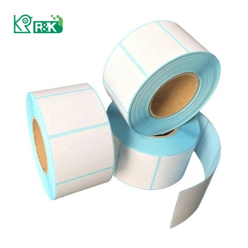 Premium quality supermarket good price 38x25mm 500 lables/roll blank stickers direct thermal label