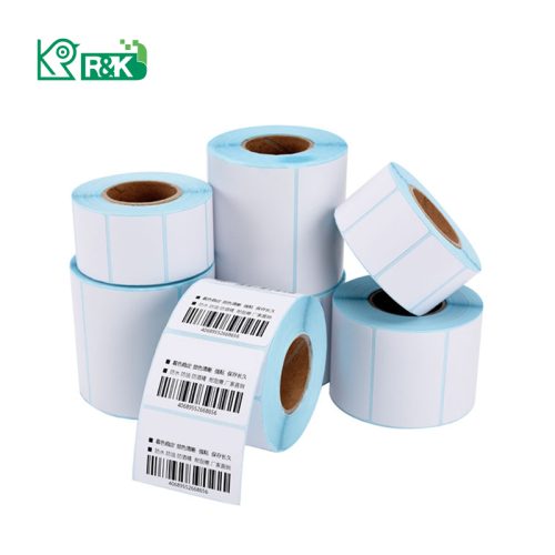 Premium quality supermarket good price 38x25mm 500 lables/roll blank stickers direct thermal label