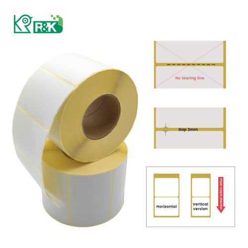 Premium quality supermarket good price 4''x 6'' 500 lables/roll blank stickers direct thermal label