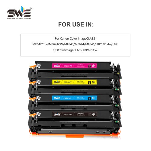 Compatible Canon Toner Cartridge CRG-054K CRG-054C CRG-054Y CRG-054M For Canon i-SENSYS LBP621Cw LBP623Cw MF641Cw MF643Cdw MF645Cx MF642Cdw