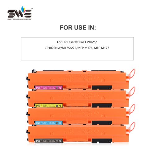 Compatible Toner Cartridge CE310A CE311A CE312A CE313A for HP LaserJet Pro CP1025 CP1025NW M175 M275