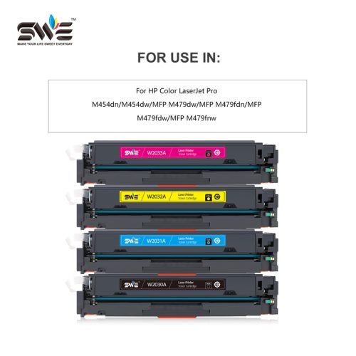 Compatible Color Toner Cartridge W2030A W2031A W2032A W2033A for HP Color LaserJet Pro MFP M479 Printer