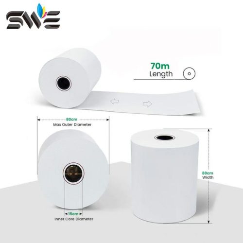 R&K paper thermal cash register 80mm 80x80 thermal paper roll 80x80 for cashier