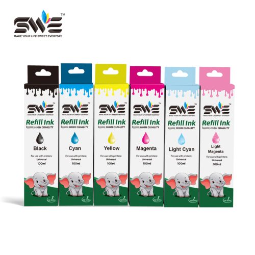 30ml 70ml 100ml 250ml 500ml 1000ml 1L Universal Pigment Dye Tinta Color Bottle Kit Refill Ink for Epson HP Brother Canon Printer