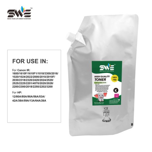 Universal toner powder for Canon and HP Laser jet printer