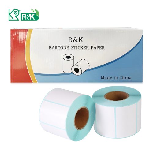 R&K  Free samples Custom Printed Direct Self Adhesive A4 Barcode Thermal Shipping Labels Waybill Sticker.