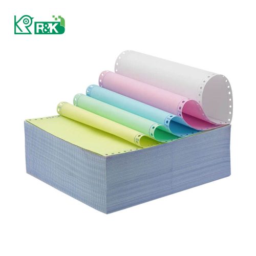 OEM Continuous Paper 1-6 Ply Computer Printing Form customized NCR carbonless paper sheet
