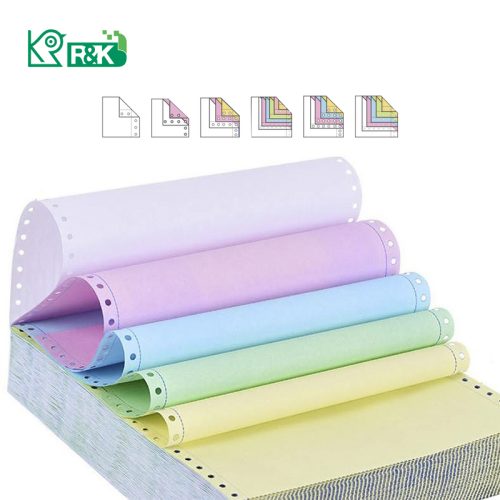 OEM Continuous Paper 1-6 Ply Computer Printing Form customized NCR carbonless paper sheet