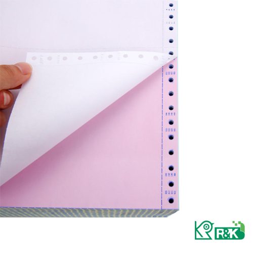 OEM Continuous Paper 1-6 Ply Computer Printing Form customized NCR carbonless paper sheet