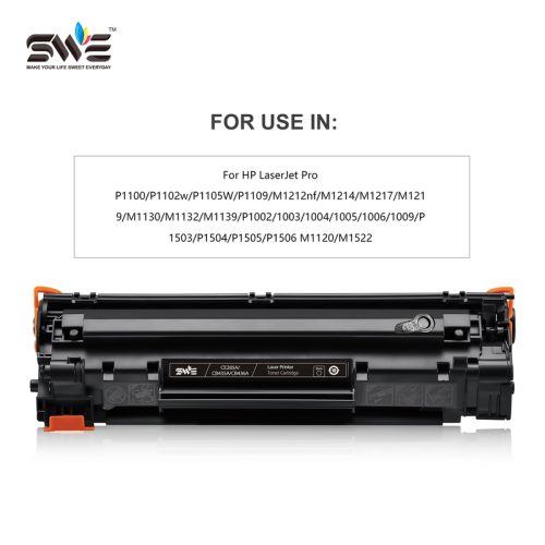 SWE Wholesale Toner Cartridge CE285A 35A 36A 78A Universal Black Compatible For HP Laserjet Printer Series China Premium.