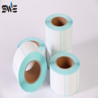 Blank Label Sticker Self-adhesive Coated Art Barcode Labels Roll 40*30mm 800PCS thermal labels