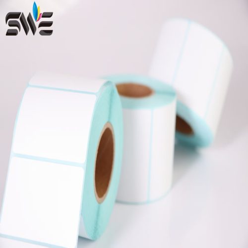 Factory Low Price Adhesive60*40mm Label Price Vinyl Paper QR Code BarCode Sticker Printing Roll Print Label