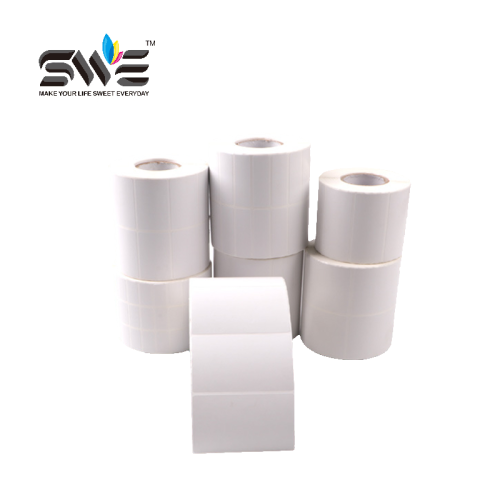 SWE Adhesive Paper Custom Stickers Roll Direct Thermal  100 90 80 7 075 60 50 40 30 20 Shipping Labels Printer Barcode Labels Roll