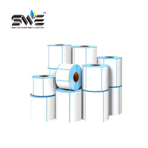Wholesale Self-Adhesive Direct Thermal Sticker Label Paper 15 20 25 30 Custom Logo  Barcode Food Carton Commodity Inventory