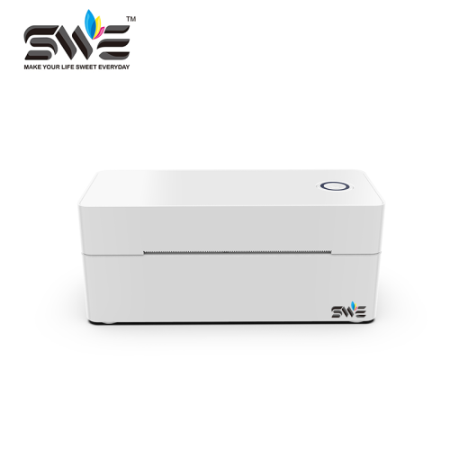 High Quality 203DPI Barcode Sticker Express Shipping SWE Thermal Printer 110mm Desktop Direct Thermal Shipping Label Printer