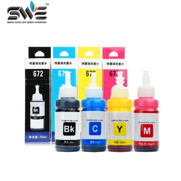 Professional Quality SWE Refill Ink Epson672 For L101、L111、L130 Printers