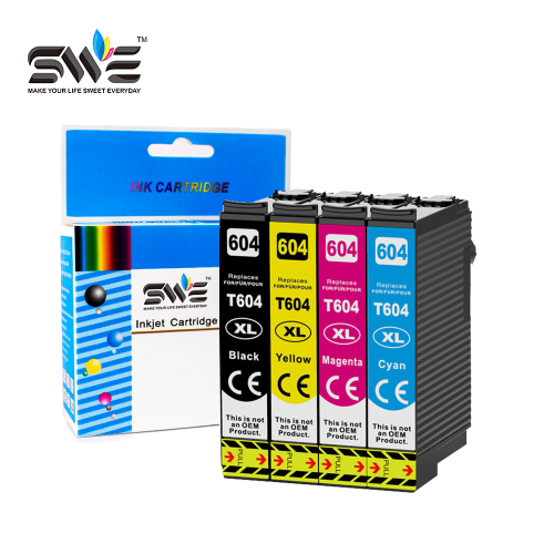 Best Price SWE  T604XL Cartuchos Compatible Ink Cartridge for Epson XP-2200 XP-2205 XP-4200 XP-2910 InkJet Printer