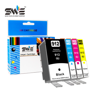 Factory Wholesale SWE 912 917 XL Color Black Compatible Ink Cartridge for HP OfficeJet Pro 8010 8012 8020 8022 8024 InkJet Printer