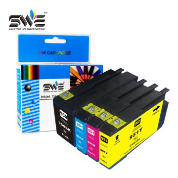 SWE China Supplier Prefessional 950 951 XL Premium Compatible Color Ink Cartridge for HP HP950 HP950XL Officejet Pro 8650 8610 Inkjet Printer