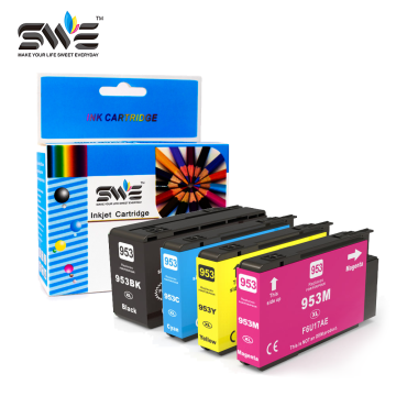 SWE Best Price 957 953 XL Color Black Compatible Ink Cartridge for HP HP957 HP953 OfficeJet Pro 7740 8210 InkJet Printer
